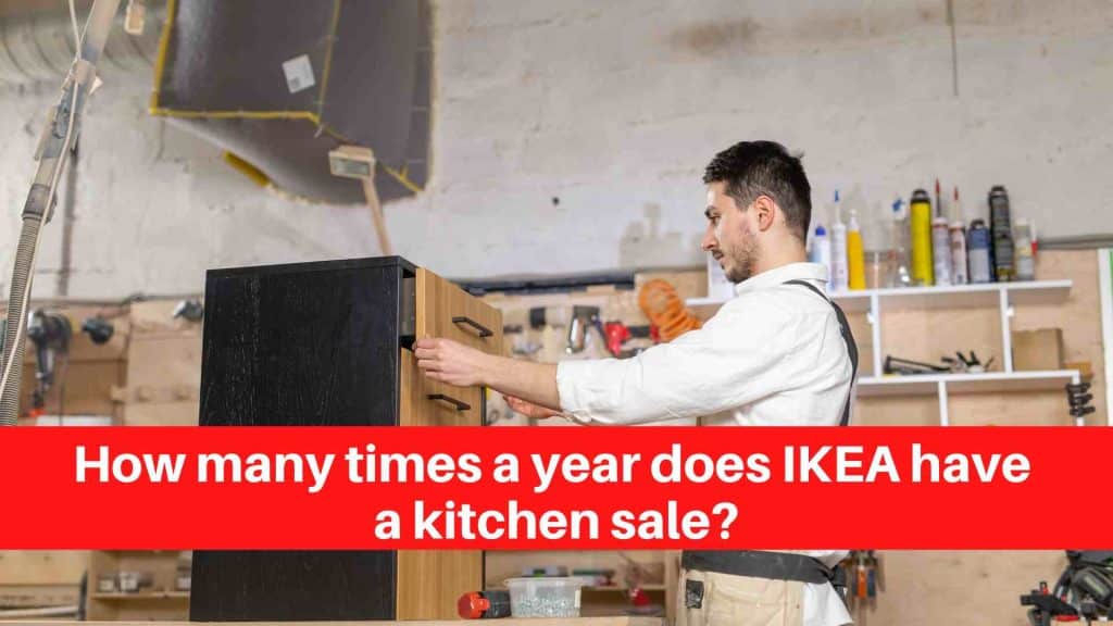 How many times a year does IKEA have a kitchen sale